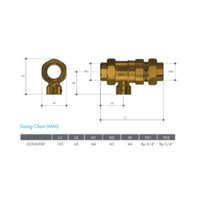 20mm Dual Check Valve Atm Port