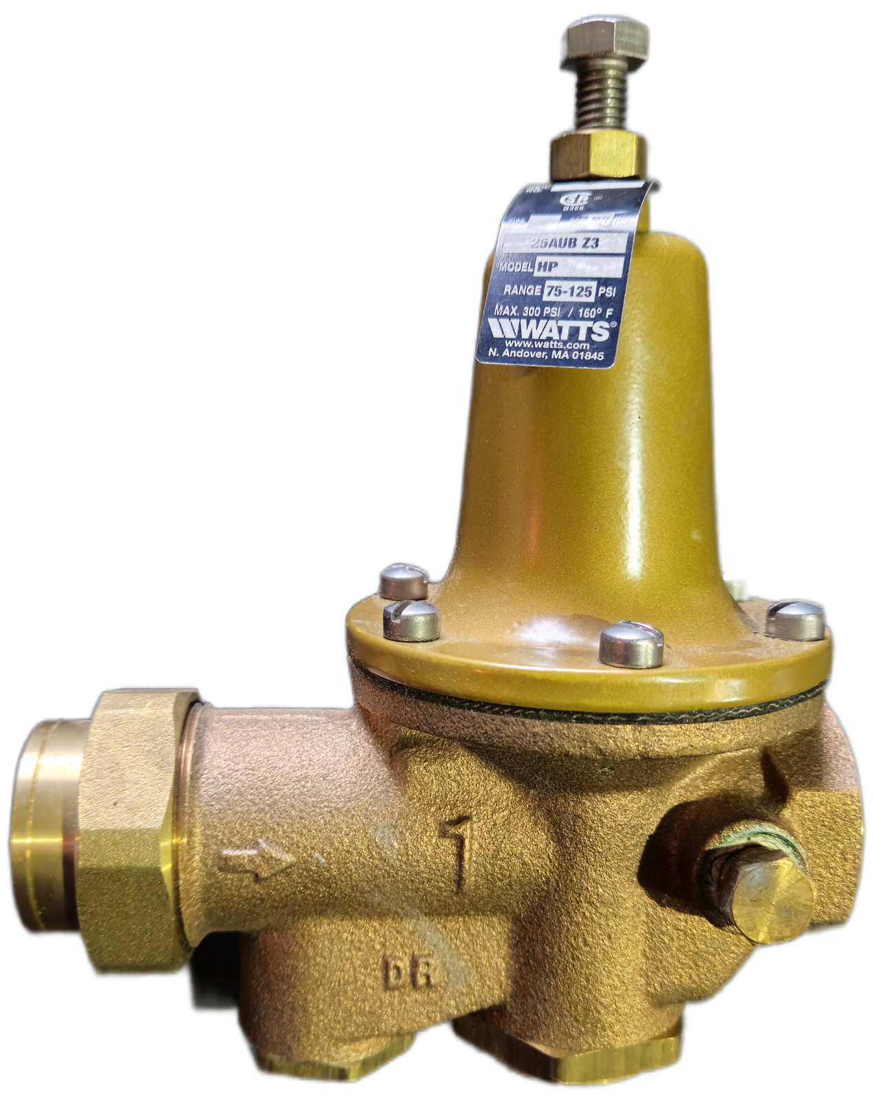 25mm Watts HP PRV 75-125PSI