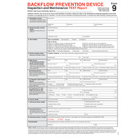 Backflow New Test Form 9 Book