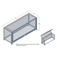 Galv Cage 600Hx1400Lx450D