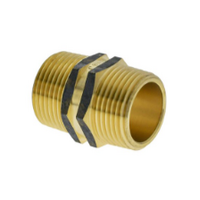 20mm Brass Hex nipple MxM