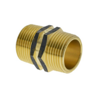 50mm Brass Hex nipple MxM